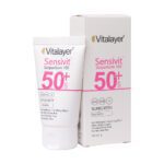 کرم ضد آفتاب SPF۵۰ پوست حساس ویتالیر ۵۰ میلی لیتر