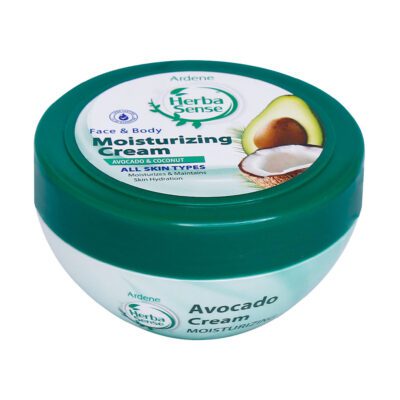 مرطوب کننده و آبرسان - Herbasense Moisturizing Cream With Avocado And Coconut 150 g