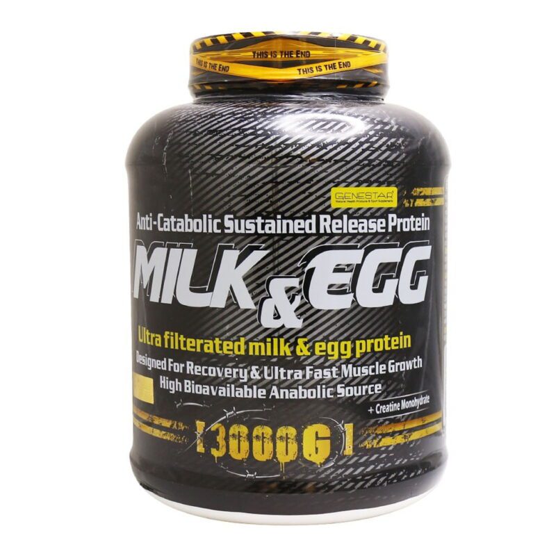 پروتئین آلبومین (Albumin Protein) - Genestar Milk & Egg Protein 3 Kg