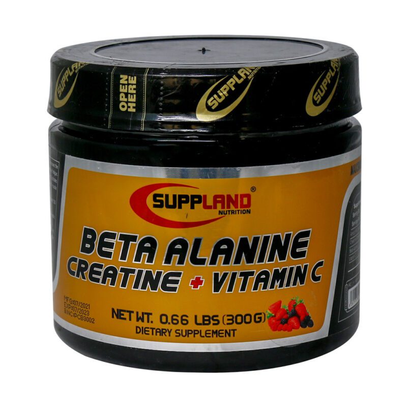 کراتین (CREATINE) - Suppland Nutrition Beta Alanine Creatine And Vitamin C Powder 300 g
