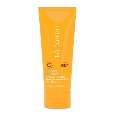 کرم ضد آفتاب - La Farrerr Anti Spot Sunscreen Cream for Normal to Dry Skin SPF50 40 ml