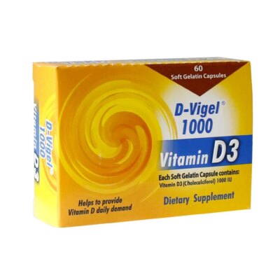 ویتامین D - Dana D Vigel 1000 Vitamin D3 60 Caps
