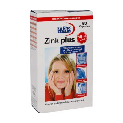 زینک - EuRho Vital Zink plus 10 mg 60 Caps