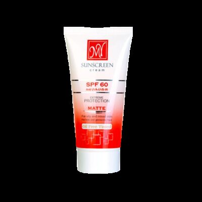 کرم ضد آفتاب - My Sunscreen Cream SPF60 Mat Oil Free Tinted For Oily And Mixed Skins 50 ml