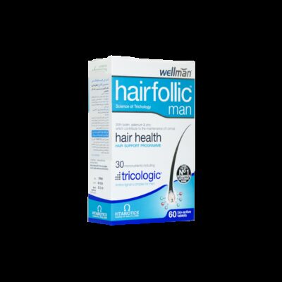 مولتی ویتامین - Vitabiotics Hairfollic Man 60 Tabs