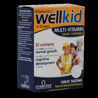مولتی ویتامین کودکان - Vitabiotics Well Kid Multi Vitamin 30 Chewable Tablets