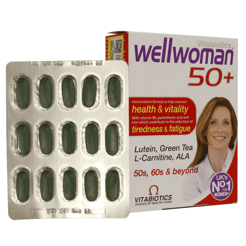 مولتی ویتامین - Vitabiotics Wellwoman 50+ 30 Cap