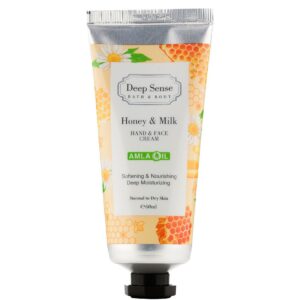 مرطوب کننده و آبرسان - Deep Sense Honey And Milk Hand And Face Cream 60ml