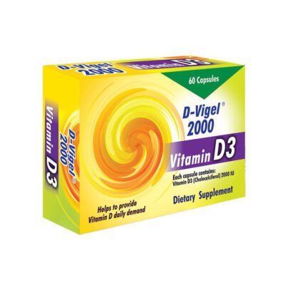 ویتامین D - Daana D-Vigel 2000 60 Caps