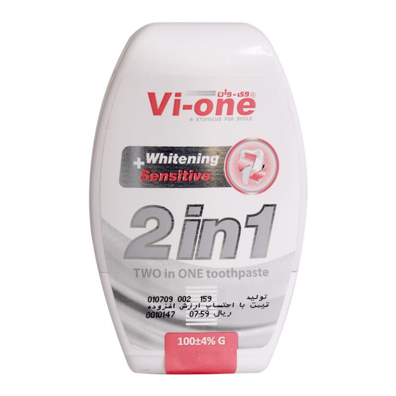 خمیر دندان - Vi One 2 in 1 Toothpaste Whitening + Sensitive 100 g