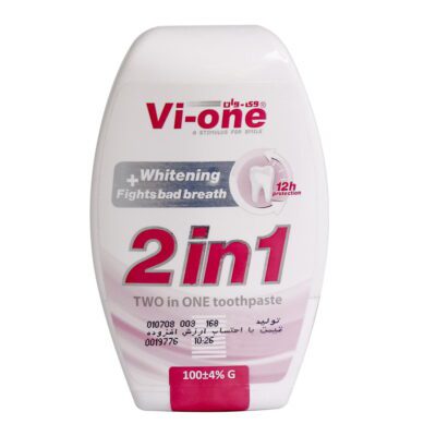 خمیر دندان - Vi One 2 in 1 Toothpaste Whitening and Fights Bad Breath 100 g