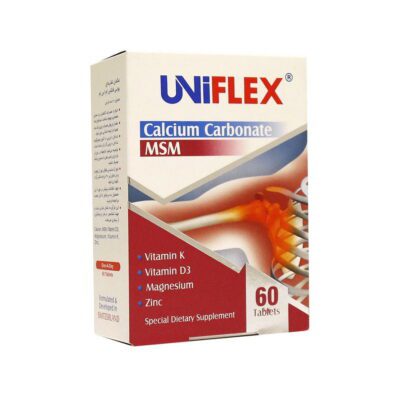قرص استخوان و مفاصل - Liberty Uniflex Calcium Carbonate MSM 60 Tabs