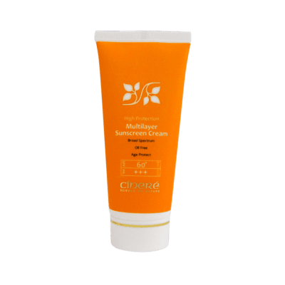 کرم ضد آفتاب - Cinere Multilayer Sunscreen Cream SPF60⁺ Oil Free 65 ml