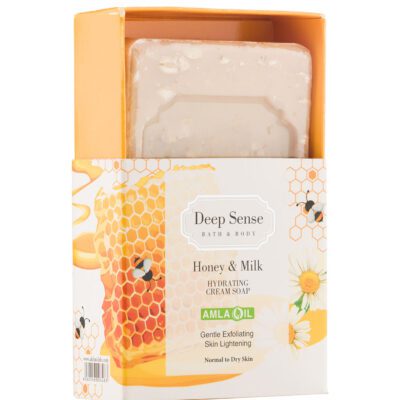 صابون و پن - Deep Sense Honey And Milk Hydrating Cream Soap 75g