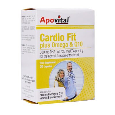 قلب و عروق - Apovital Cardio Fit Plus Omega And Q10 30 Caps