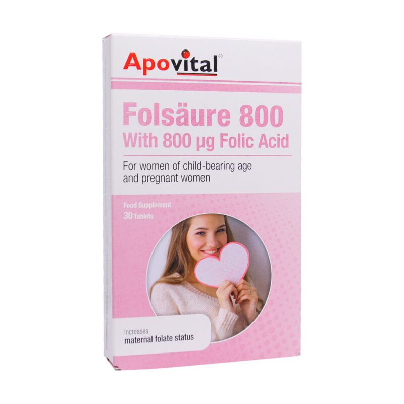 آهن - Apovital Folsaure 800 30 Tabs