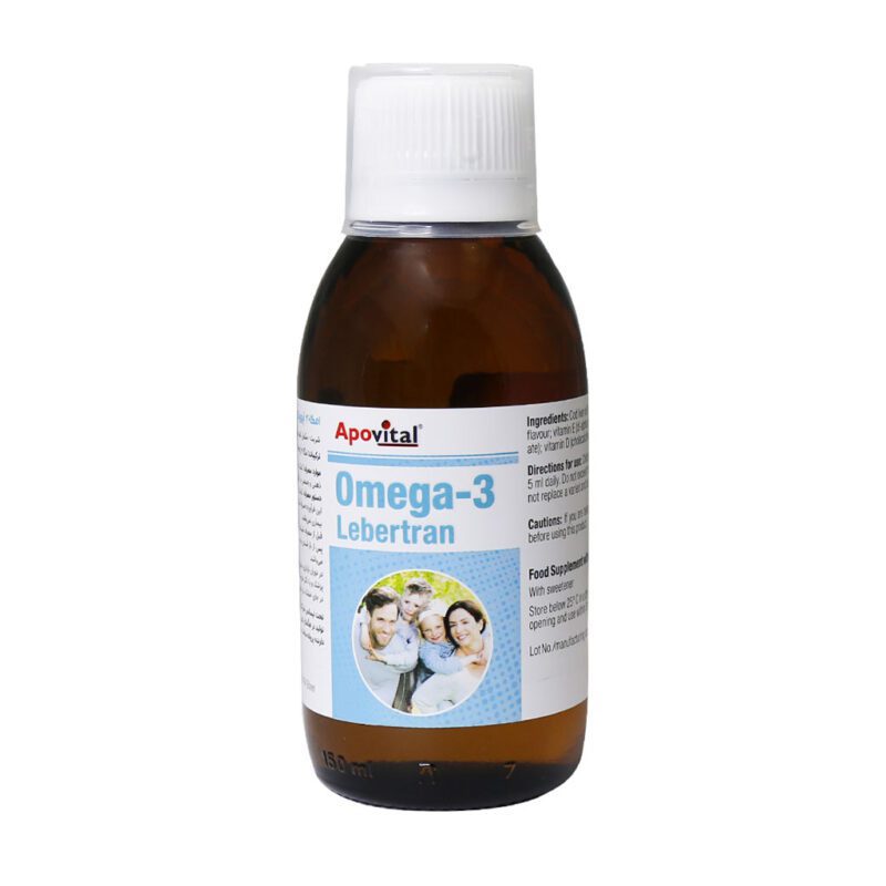 امگا ٣ و روغن ماهی - Apovital Omega 3 Surup 150 ml