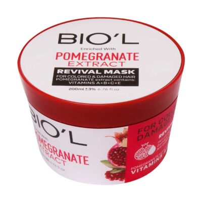 ماسک مو - Biol hair mask with pomegranate extract 200 ml