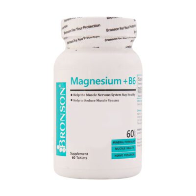 منیزیم - Bronson Magnesium And B6 60 Tabs