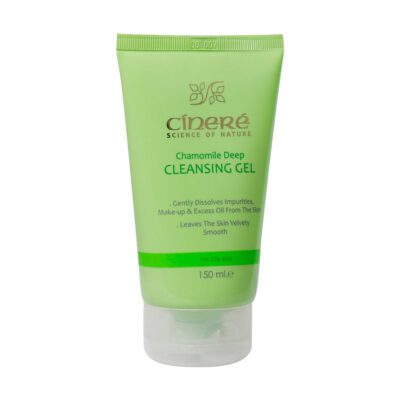 ژل و فوم پوست - Cinere Chamomile Deep Cleansing Gel For Oily Skin 150 ml