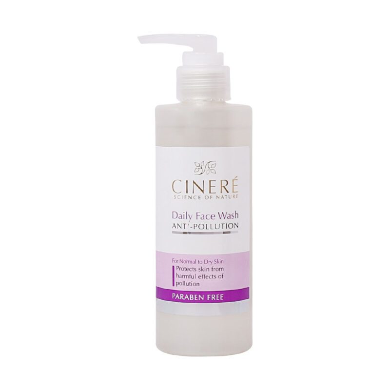 ژل و فوم پوست - Cinere Daily Face Wash Anti-Pollution for Normal to Dry Skin 200 ml