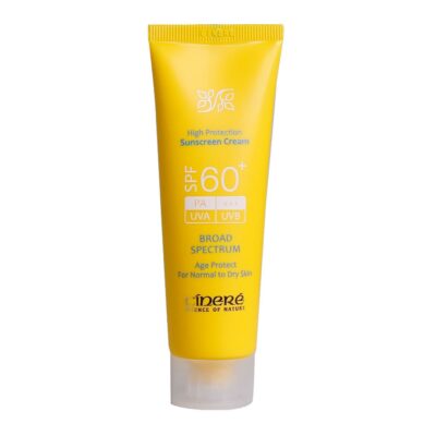 کرم ضد آفتاب - Cinere Sun Screen Cream SPF60+ For Normal to Dry Skin