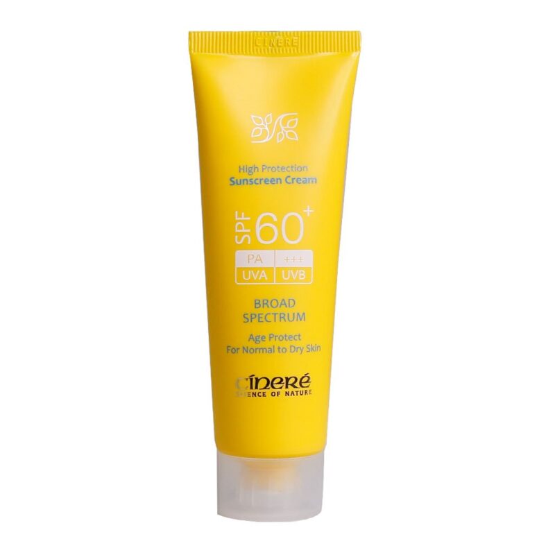 کرم ضد آفتاب - Cinere Sun Screen Cream SPF60+ For Normal to Dry Skin