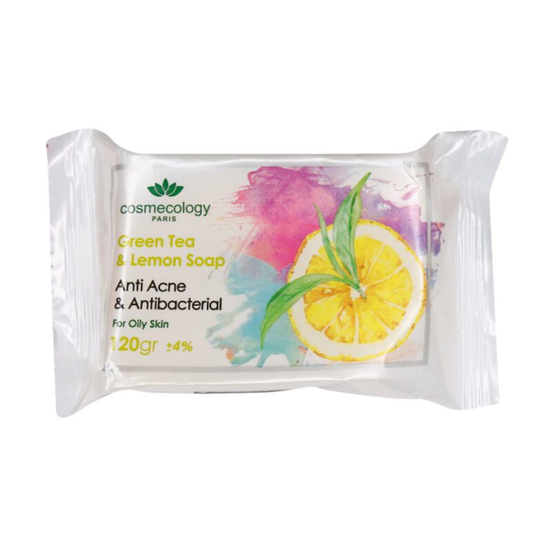 صابون و پن - Cosmecology Green Tea And Lemon Soap For Oily Skin 120 g