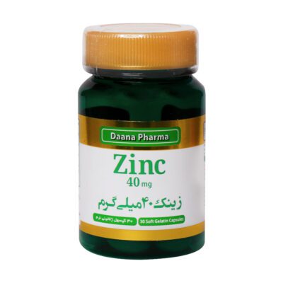 زینک - Daana Pharma Zinc 40 mg 30 Soft Gelatin Capsules