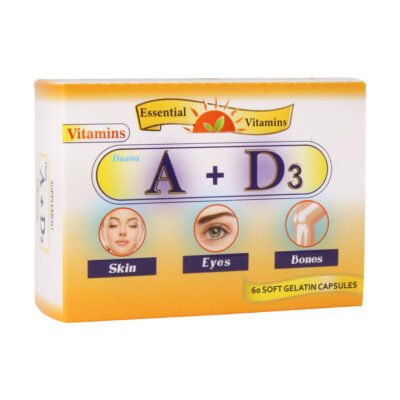 ویتامین A - Dana Vitamins A And D3 60 Soft Gelatins