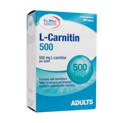 ال کارنیتین (L-Carnitine) - Eurho Vital L Carnitin 500mg 60 Tablets