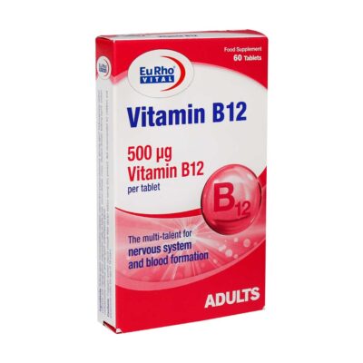 ویتامین B12 - Eurho Vital Vitamin B12 500 µg 60 Tabs