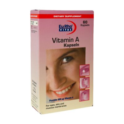 ویتامین A - Eurho Vital Vitamin A 60 Caps