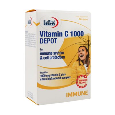 ویتامین C - Eurho Vital Vitamin C 1000 Depot 60 Tabs