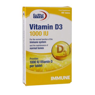 ویتامین D - Eurho Vital Vitamin D3 1000 IU 60 Tabs