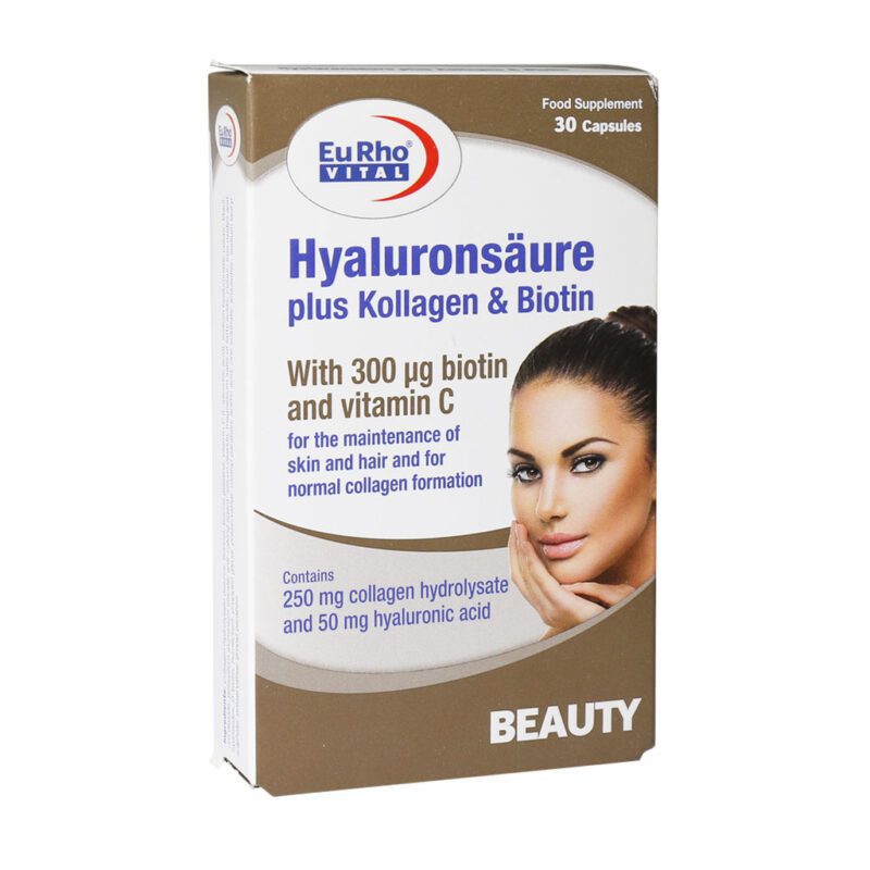 کلاژن - Eurhovital Hyaluron Plus Kollagen And Biotin 30 Caps