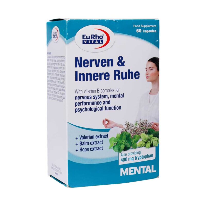 کاهش استرس و بهبود خواب - Eurhovital Nerven And Innere Ruhe 60 Capsules