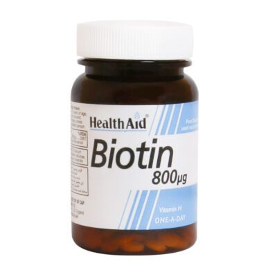 مکمل پوست مو و ناخن - Health Aid Biotin 800 mcg 30 Tabs