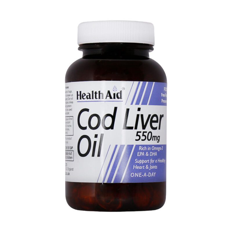 امگا ٣ و روغن ماهی - Health Aid Cod Liver Oil 90 Caps