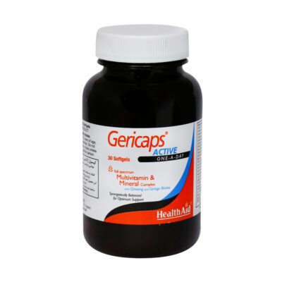 مولتی ویتامین - Health Aid Gericaps Active 30 Softgels