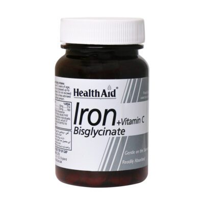 آهن - Health Aid Iron Bisglycinate 30 Tabs