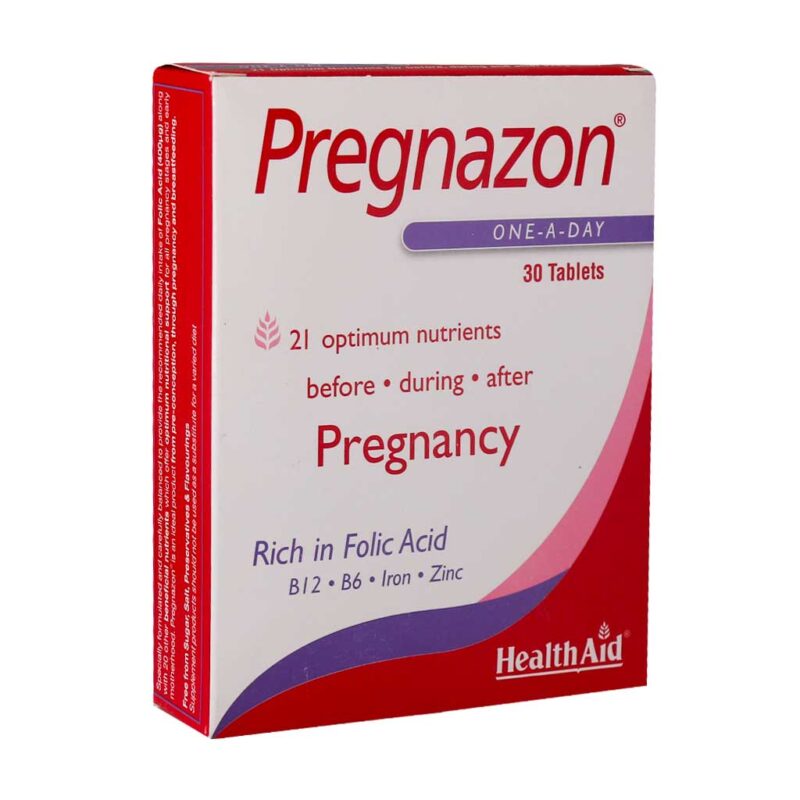 تقویت باروری بانوان - Health Aid Pregnazon 30 Tabs