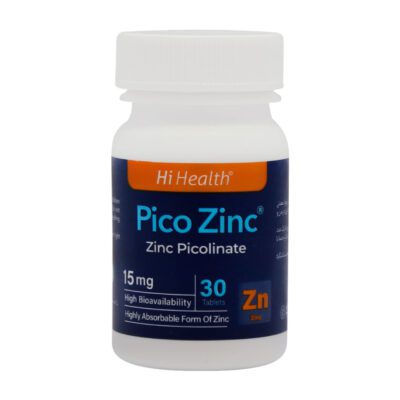 زینک - Hi Health Pico Zinc 15 Mg 30 Tabs