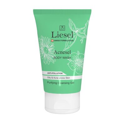 شامپو بدن - Lisel Body wash gel acnesel for oily acne prone skin 150 ml