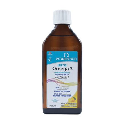 امگا ٣ و روغن ماهی - Vitabiotics Ultra Omega-۳ With Vitamin D 250 ml