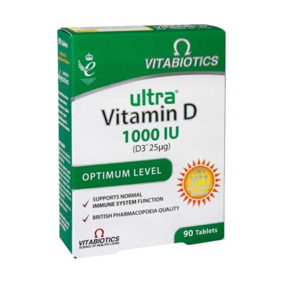 ویتامین D - Vitabiotics Ultra Vitamin D3 90 Tabs