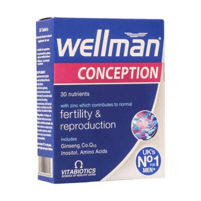 تقویت باروری آقایان - Vitabiotics Wellman Conception 30 Tabs