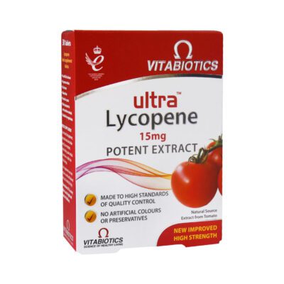 تقویت سیستم ایمنی بدن - Vitabotics Ultra Lycopene 30 Tabs