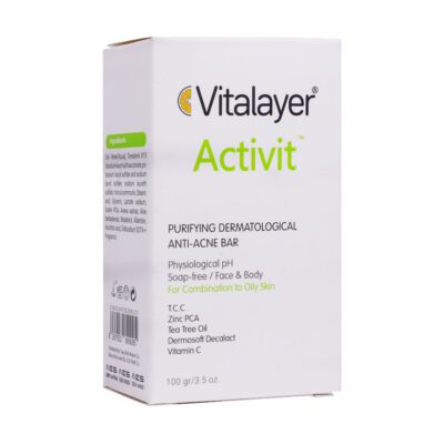 صابون و پن - Vitalayer Activit Purifying Dermatological Anti Acne Bar 100 gr