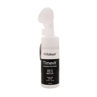 ژل و فوم پوست - Vitalayer Timevit Foaming Face Wash 150 ml
